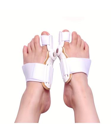 5 Pack Adjustable Bunion Corrector for Women and Men - Effective Toe Straightener with Anti-Slip Heel Strap - Relieve Bunions - Fits Both Left and Right Feet - Set of 2