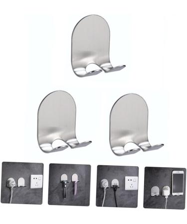 Cabilock Stainless Steel 3-Stage Shaver Holder & Hooks - Durable Razor Rack & Plug-Robe Tool for Men - No Damage Wall Stickers - Buy Online on GoSupps.com
