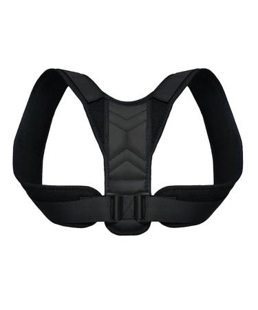 Medical Adjustable Back Posture Corrector Shoulder Clavicle Support Correction Belt for Men Women Humpback Seated Corrector (Color : White Size : Small) Black Medium