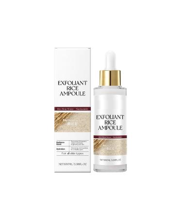 Coffret d'ampoules exfoliantes au riz exfoliant au riz noir et blanc s rum exfoliant doux Peel Shot Glow pour les soins quotidiens de la peau minimiseur de pores pour tous les types de peau. White
