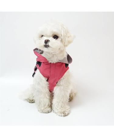 Waterproof Rain Jacket for Dogs | Reflective & Adjustable Hunders Coat with Hood - 3XL Pink for Puppies & Small to Large Dogs - Buy Online on GoSupps.com