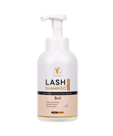 Eyelash Extension Cleanser Eyelash Shampoo for Lash Extensions Foam Brushes for Lash Wash & Brushes Eyelid Cleanser for Makeup for Salon and Home Use (500ml)