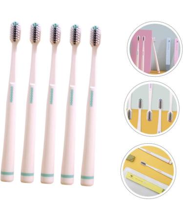 GLEAVI 5pcs Soft Bristle Toothbrush Set for Teens - Sensitive Gum Care Bamboo Charcoal Travel Brushes - Buy Online on GoSupps.com