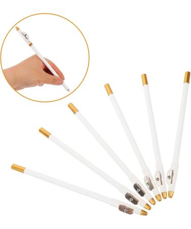 Healvian 12pcs Eyebrow Pencil Sharpener Women Eyebrow Pencils Women Makeup Eyebrow Pencil Wooden White - Buy Online on GoSupps.com