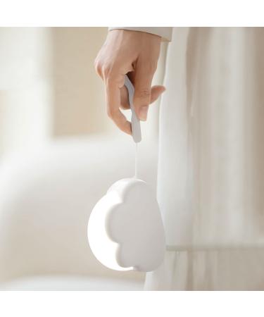Annmore night light baby quiet light cloud led night lamp kids dimmable battery bedside lamp motherhood baby initial equipment newborn gift girls white cloud