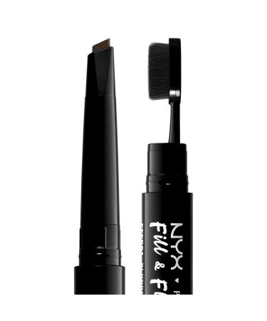 NYX Professional Makeup Epic Ink Liner & Fill & Fluff Eyebrow Pencil - Waterproof Liquid Eyeliner in Black & Espresso Pomade - International Shipping Available - Buy Online on GoSupps.com