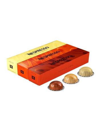 Nespresso Vertuoline flavored range Caramel Vanizio and Hazelilo Total 30 capsules
