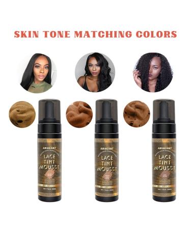 ARHGOAT Premium Lace Tint Mousse - Waterproof, Fast Drying, No Residue Formula - Medium Brown, 7.06 oz - Buy Online on GoSupps.com