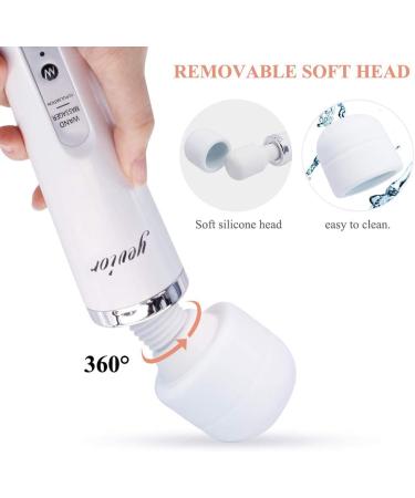 YEVIOR Cordless Personal Wand Electric Massager - 10 Powerful Pulse Settings - Rechargeable Handheld Back Massager for Deep Muscle Pain Relief - Buy Online on GoSupps.com