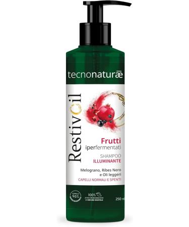 Perrigo Italia Restivoil Tecnonaturae whitening shampoo for normal hair fermented fruits light oils biodegradable 250 ml