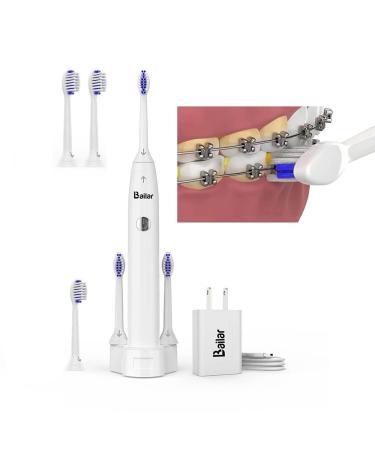 LBailar Braces Toothbrush Rechargeable with 4 Heads Bonus 2