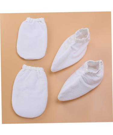 2paires De Paraffine Blancs Pour Soins Des Mains Housse Isolante Pour Bain De Cire Et - Buy Online on GoSupps.com
