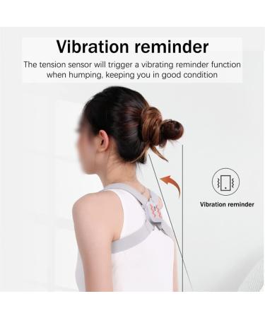 DFHBFG Back Shoulder Brace - Adjustable Posture Corrector Belt for Men & Women | Spine Support in Gray - Buy Online on GoSupps.com