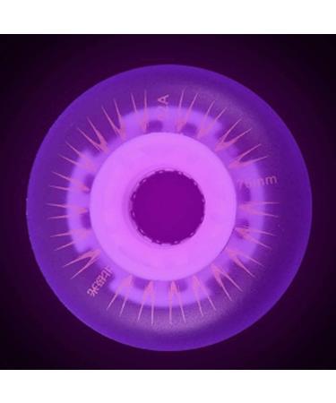 Rollerex 2-Pack Glowrider 92A LED Light Up Wheels - Glow in The Dark - UV Purple 80mm - Buy Online on GoSupps.com