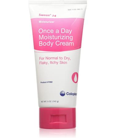 Coloplast Sween 24 Unscented Cream: 5 oz Moisturizing Body Lotion for All Skin Types - Paraben & Alcohol Free