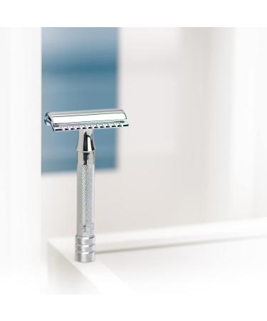 Merkur 33C Razor | Classic Chrome | Three-Part Closed Comb | Ideal for Wet Shaving | Durable Zinc & Brass | Made in Germany - Buy Online on GoSupps.com