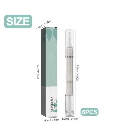 6-Piece Nail Care Pen Set | Nail Repair & Health Treatment with Tea Tree Oil Vitamin E & Aloe Vera for Perfectly Groomed Fingernails - Buy Online on GoSupps.com