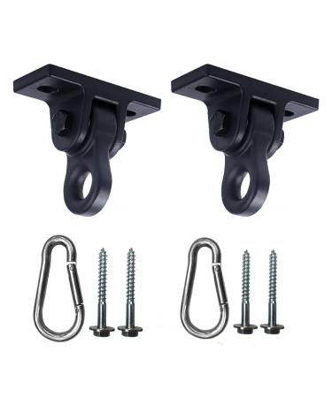 ABUSA Heavy Duty Black Swing Hangers Screws Bolts Included Over 5000 lb Capacity Playground Porch Yoga Seat Trapeze Wooden Sets Indoor Outdoor 2 Pack 2 Packs 2 Packs Black - Buy Online on GoSupps.com