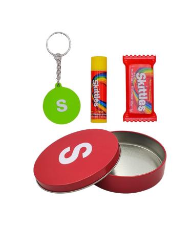 Skittles Flavored Lip Balm & Lip Gloss Set - Fun Beauty Tin for Sweet Lips - Buy Online on GoSupps.com