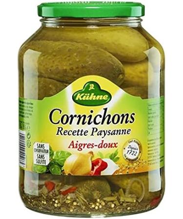 KUHNE Peasant Sweet and Sour Pickles 850 g Pack of 2 Special Offer - Buy Online on GoSupps.com