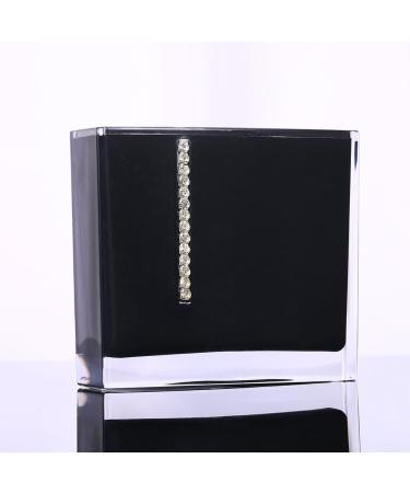 Buy Black 5-Piece Acrylic Bathroom Accessories Set | Stylish Bathing Mug & Toothbrush Holder | International Shipping Available - Buy Online on GoSupps.com