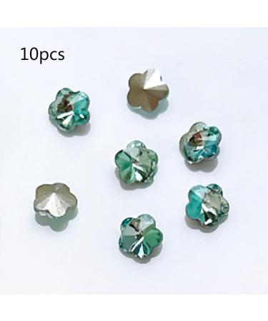 FEIlei 10x/Set Butterfly Nail Rhinestones Square Nail Charms DIY Hearts Nail Art Charms - Buy Online on GoSupps.com
