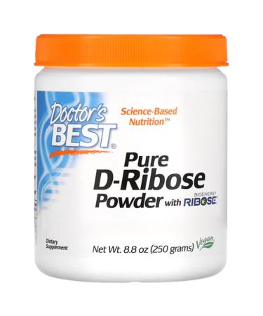 Doctor's Best D-Ribose Powder 250g Vegan Powder Highly Dosed Lab-Tested Gluten-Free Soy-Free Vegetarian Non-GMO