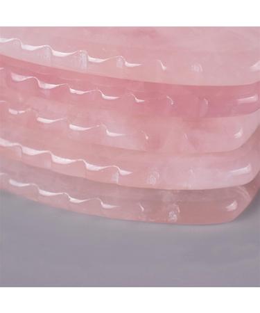 Rose Quartz Sawtooth Gua Sha Scraper Heart Shaped Face Massager for Skin Lifting Slimming Wrinkle Remove Acupuncture 1Pcs - Buy Online on GoSupps.com