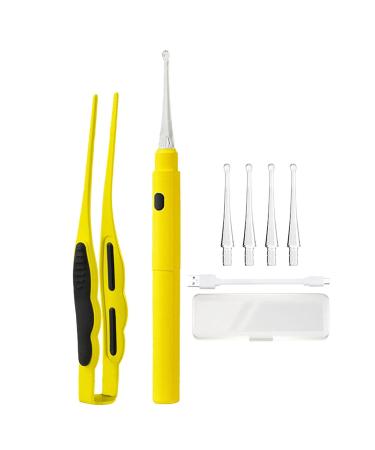 lsslmk Rechargeable Visual Children's Luminous Ear Scoop Baby Ear Scoop Ear Wax Tweezers Ear Picking Tool Set Ear Wax F One Size