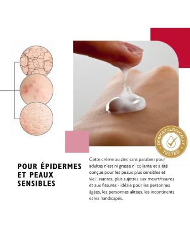 Farmoderm 10% Zinc Oxide Barrier Cream for Adults - Changing Cream - Sores Irritations Moisture and Redness of Aging Skin - Relieving Preventive and Repairing - Buy Online on GoSupps.com