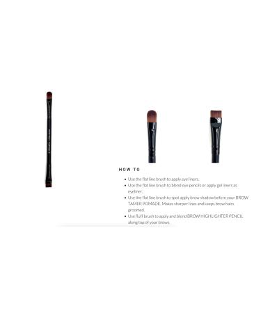 Elke Multi Task Brow Brush - Cruelty Free Hypoallergenic Vegan 100% Synthetic Faux Squirrel Hair for Flawless Brows - Buy Online on GoSupps.com