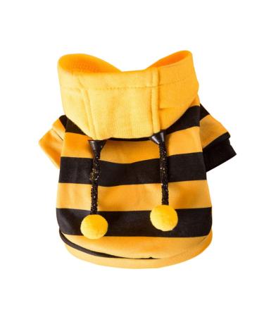 Puppy Outfits Pet Costume Dog Hoodies: Cat Holiday Cosplay Warm Clothes Puppy Cute Hooded Coat Christmas Outfits for Cat Small Dogs Puppy Kitten L Outdoor Clothing Yellow L