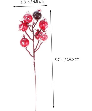 HOMSFOU 10pcs Simulation Snow Pink Fruit Xmas Photo Prop Household Decor Crafting Supplies Christmas Berry Picks Home D cor Home Decor Simulation Red Berry Foam Banquet Wreath Holly - Buy Online on GoSupps.com