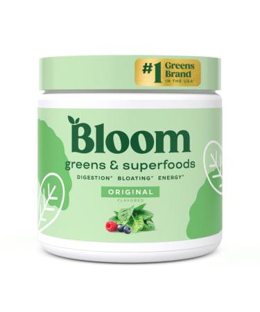 Bloom Nutrition Super Greens Powder Smoothie & Juice Mix - Probiotics for Digestive Health & Bloating Relief for Women Enzymes with Superfood Spirulina & Chlorella for Gut Health (Original)