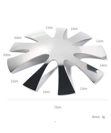 Isaken French Nails Edge Trimmer | Acrylic Nail Border Cutter & Metal Stencil Template | French Smile Line Manicure Tool Set - Silver - Buy Online on GoSupps.com