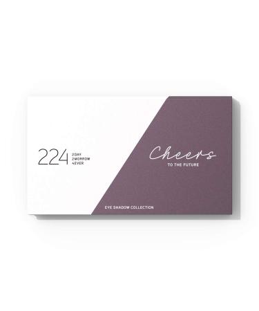 224 Cosmetics Eyeshadow Palette - Cheers to the Future | Natural Vegan Cruelty-Free | 6 Plum Shades Paraben & Silicone-Free - Buy Online on GoSupps.com