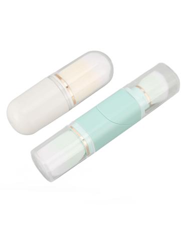 Capsule Makeup Brush Double Ended Powder Brush Travel Size Brush From Multiple Angles with Strong Powder Grabbing Power