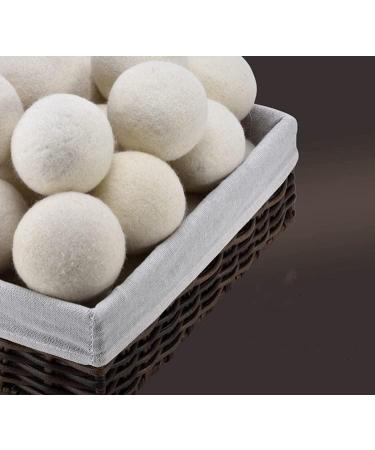 Buy 6-Pack Premium Wool Dryer Balls - Natural Fabric Softener Hypoallergenic & Baby Safe | Eco-Friendly Laundry Solution - Buy Online on GoSupps.com