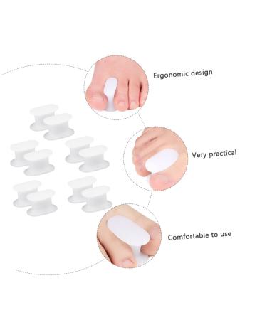 5 Pairs Toe Splitter Separator for Hallux Durable Bunion Straightener & Big Toe Protector - Practical Halloween Edition - White 3.6x3.3cm - Buy Online on GoSupps.com