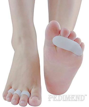 PEDIMEND (4 in 1 Pack) Silicone Gel Toe Separators (4PAIR - 8PCS) | Hammer Toe Straightener | Simple Toe Separator | Single Loop Toe Separator | Double Loop Toe Separator | Foot Care - Buy Online on GoSupps.com