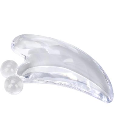 Verdant Touch Gua Sha Facial Tool | Transparent Gua Sha Board for Acupuncture & Trigger Point Therapy | Portable Massage Scraping Tool for Spa Treatments - Buy Online on GoSupps.com