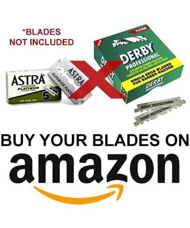 KIMEX LONDON Cut Throat Razor - Stainless Steel Straight Barber Shaving Razor with 24K Gold Swing Lock and Leather Cover - Buy Online on GoSupps.com