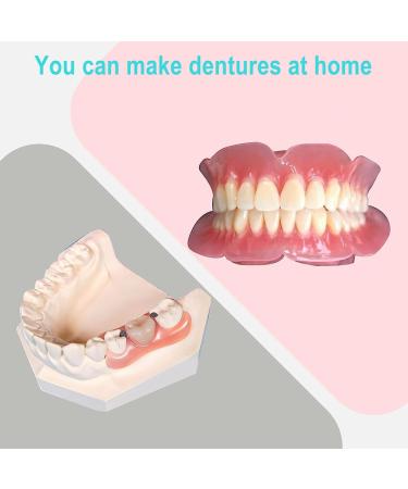 Denture Fake Teeth - Do it Yourself Full or Part Top and Bottom Fake Teeth at Home Repair Missing Teeth Improve Smile(Gypsum Model Gum Material and Fake Teeth) - Buy Online on GoSupps.com