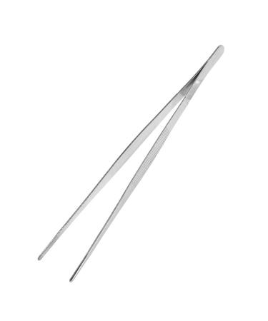 Stainless Long Food Tongs Straight Home Tweezers 30cm Surgical and Sea Food Tool for Kitchen Gardening Home