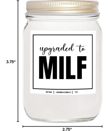 YouNique Designs Milf Pregnant Wife Candle - 7oz Pregnancy Gift for First-Time Moms | Soy Vegan Aromatherapy (Lavender & Vanilla - Buy Online on GoSupps.com