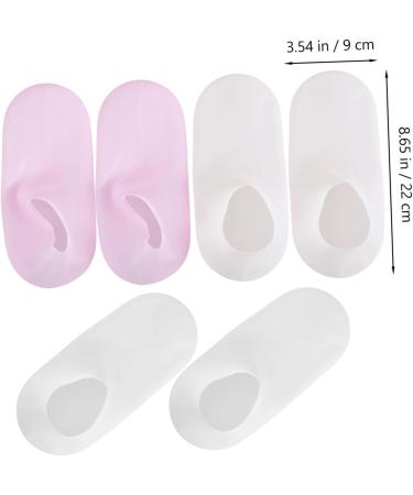 HONMEET 3 Pairs Silicone Socks Moisturizing Socks Sheer Socks Moisturizing Use Foot Covers Foot Care Tool Pedicure Socks Pedicure Feet Cover Silicone Foot Covers Pedicure Covers - Buy Online on GoSupps.com