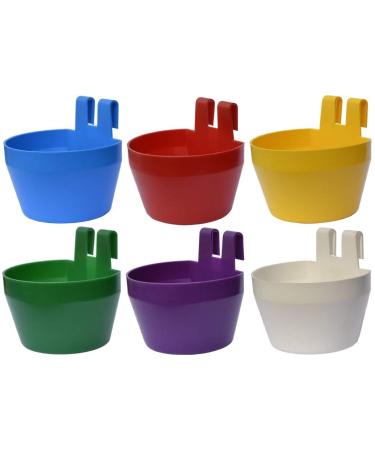 Supa Poultry Cage Cups / Galley Cups / Aviary Cups Pack of 12 Suitable For Both Food Grit Or Water Includes Integral Hook So The Cups Can Be Hung From The Cage Mesh Made In The UK Single - Buy Online on GoSupps.com