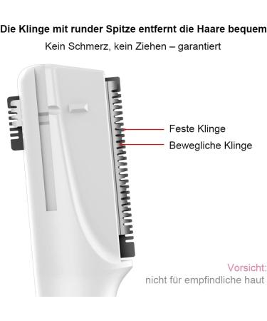 Funsty Precision Eyebrow Trimmer - Painless Facial Hair Cutter for Women | Battery Operated Electrical Razor in Kinnhals Peachy Pink - Buy Online on GoSupps.com