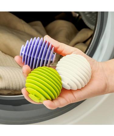LAKYMIE Tumble Dryer Balls Laundry Balls Reusable Washing Balls Silicone Dryer Balls for Speeding Drying and Reducing Creases for Clothes Pack of 4 - Buy Online on GoSupps.com