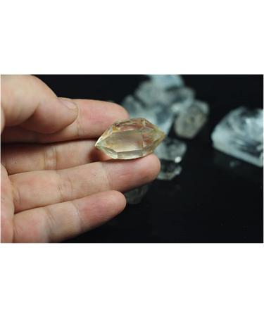 Natural Crystal Rough Natural White Crystal Stones and Minerals Diamond Clear Quartz Crystal Diamond Rough Gem 1-2cm Light Grey - Buy Online on GoSupps.com
